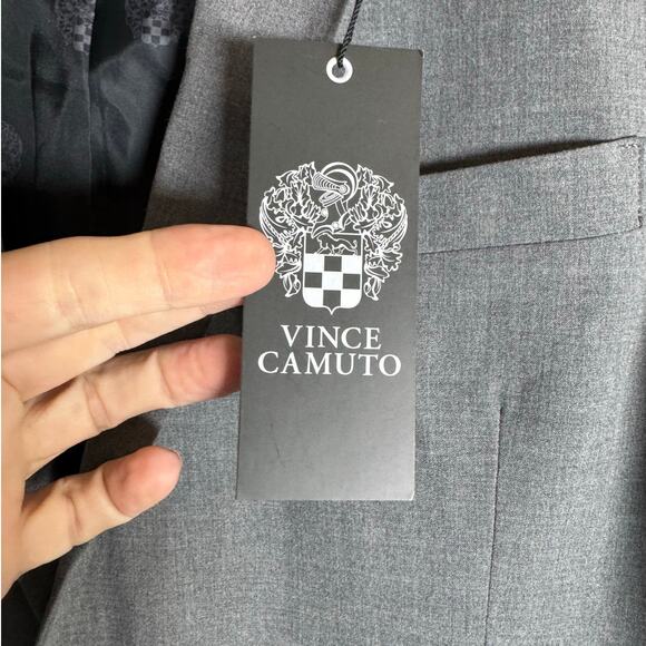 VINCE CAMUTO Stretch Blazer NWT $295 Gray Slim Fit Poly Blend Size 42L - Picture 8 of 9